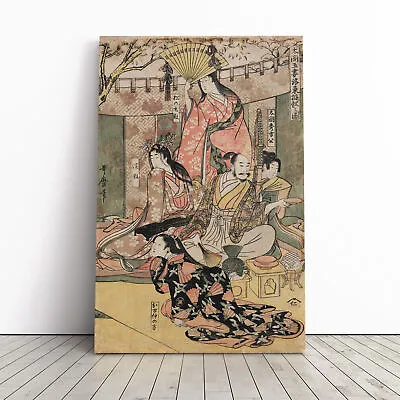 £24.95 • Buy Utamaro Vintage Japanese Asian No.7 Canvas Print Wall Art Framed Large Picture