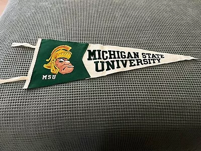 Vintage Michigan State Spartans Vintage Felt Pennant • $45