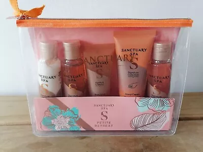 Sanctuary Spa Petite Retreat Gift Set 5 Body Care Items In Zipped Bag • £10