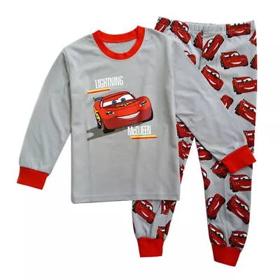 Car McQueen Kids Boys Pajamas T-Shirts Pants Set Sleepwear Nightwear Outfit Set • $18.52