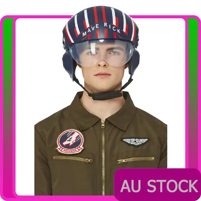 Top Gun Maverick Helmet Cosplay Costume Accessory Adult Pilot Flight • $63.64