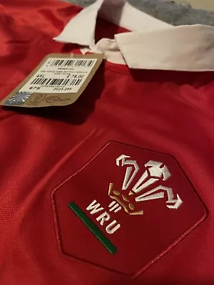 Wales Welsh Rugby Shirt Jersey WRU Macron Home Tee T-shirt 2023/2024 Six Nations • £35