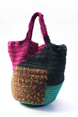M Missoni Womens Woven Shoulder Handbag Multi Colored Metallic • $233.99