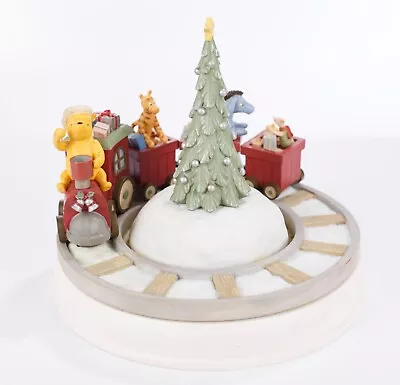 Pooh Christmas Train Music Box Centerpiece- Michel & Co Tigger Eeyore Piglet • $98