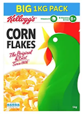 Kellogg's Corn Flakes (1kg Box) Contains Vitamin D Suitable For Vegetarians • £7.20