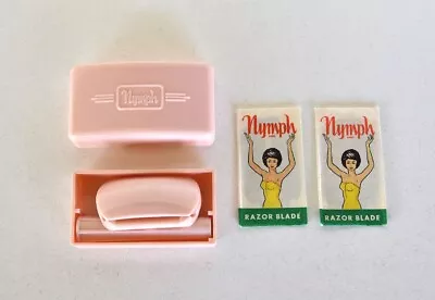 Vintage Pink Nymph Ladies Travel Safety Razor In Art Deco Bakelite Box • $39.95