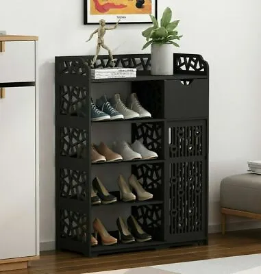 $71.20 • Buy Shoe Cabinet Shoe Rack Shoe Organizer Shoe Cupboard With Drawer