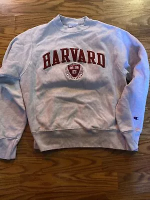 Vintage Size Small Champion Reverse Weave Harvard University Crewneck Sweatshirt • $34.99