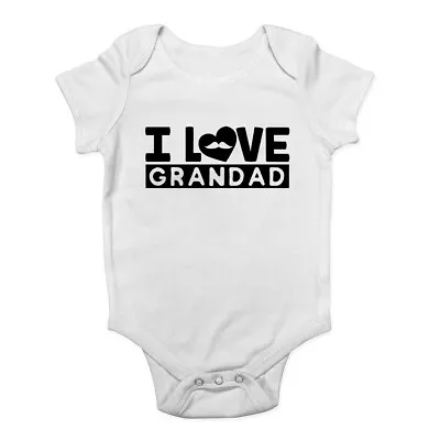 I Love Grandad Baby Grow Vest Bodysuit Boys Girls • £5.99