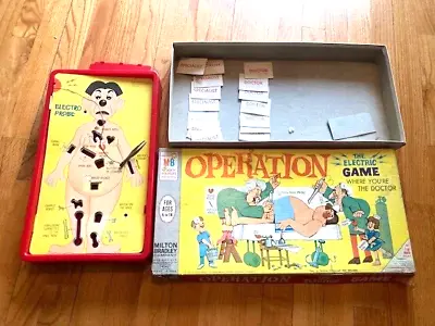 1965 Operation The Electric Game-original Boxgame-not Workingincomplete-usa Md • $12