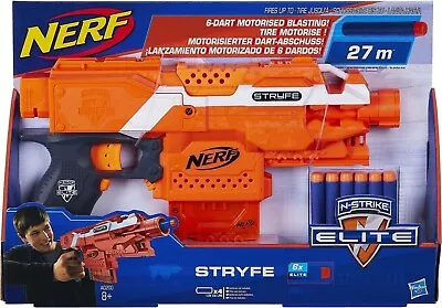 Nerf N-Strike Elite Stryfe Dart Blaster Orange Discontinued RARE USA Import • $179.99