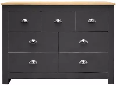 £139.90 • Buy Westbury Country Style Bedroom Furniture Merchants 7 Drawer Chest - Dark Grey