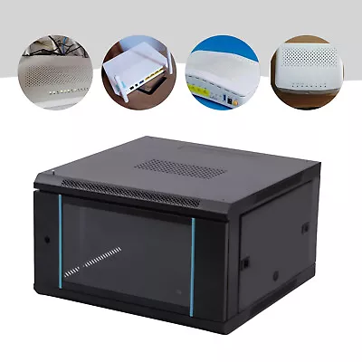 £96.02 • Buy 6U Server Rack Network Cabinet Enclosure 19 Inch 600*600*350mm Wall Mount Black