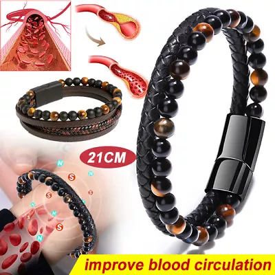 Magnetic Bracelet Therapy Weight Loss Arthritis Health Pain Relief Mens Women UK • £4.89