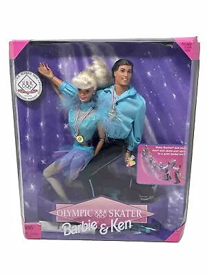 Barbie & Ken Olympic Skater Doll Set 1997 Mattel #18726 NRFB • $39.06