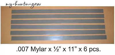 Mylar Reeds For Duck Goose Turkey Deer Calls .007 X 1/2 Reed Strips Cut Your Own • $12.95