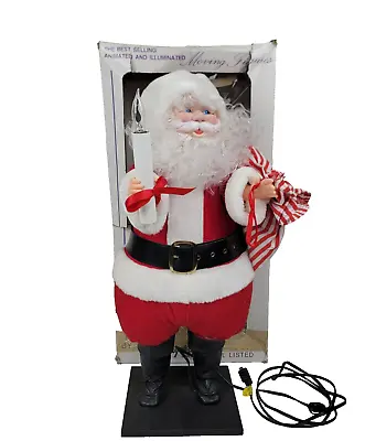 Vintage Display Arts Worldwide Santa Claus Animatronic Figure With Candle Works • $55.20