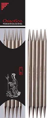Chiaogoo Stainless Steel Double Point Knitting Needles (15cm Or 20cm Length) • $11.06