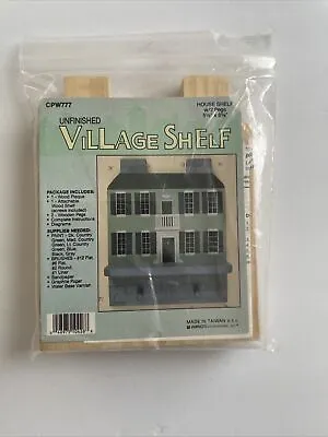 Village With Double Chimney Wall Display ￼shelf￼ Craft Kit • $20