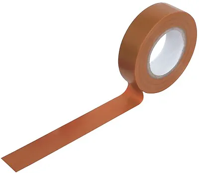 Brown PVC Insulated Tape Electrical Insulating 33m Flame Resistant • £2.49