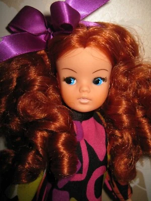 £44.99 • Buy Sindy, New Red Curly/ Ringlet Hair, 60 S Style Dress, Black Mamselle Shoes