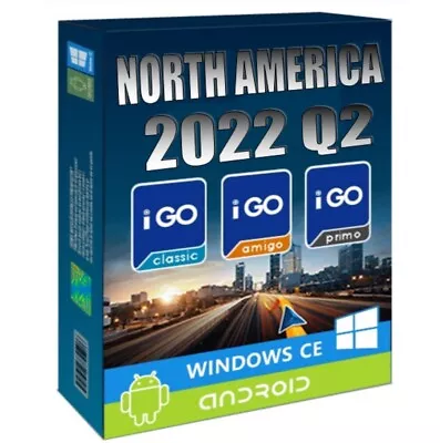 NORTH AMERICA 2022 Q2 IGO MAP + Software - FOR ANDROID - Via Email At The Moment • $7.49