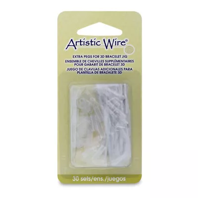 £8.25 • Buy Extra Pegs 23x3.4mm For Artistic Wire® 3D Bracelet Jig (30 Pieces)