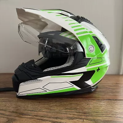 VEGA Cross Tour 2 Motorcycle Helmet Built In Sunglasses Full Face Size M • $103.96