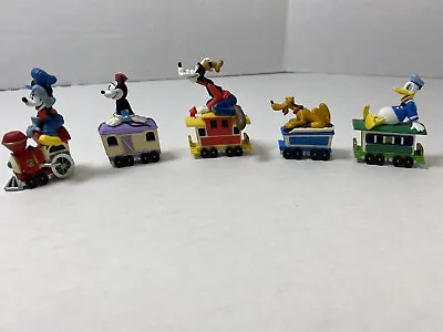 1998 Hallmark Disney Express Train Miniatures Mickey Mouse Set Of 5 • $15