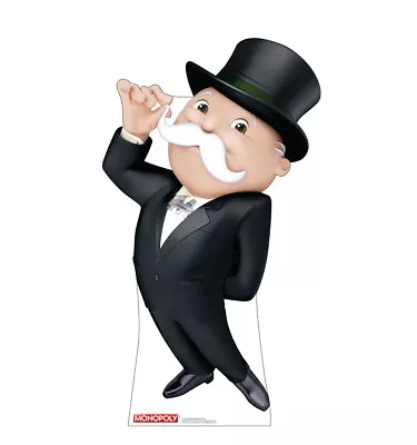 Monopoly - Mr Monopoly Moustache Twirl - Life Size Standup/cutout Brand New 5112 • $39.95