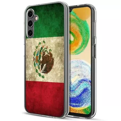 Mexico Flag Clear Shockproof TPU Rubber Case For Samsung Galaxy A14 5G • $12.95