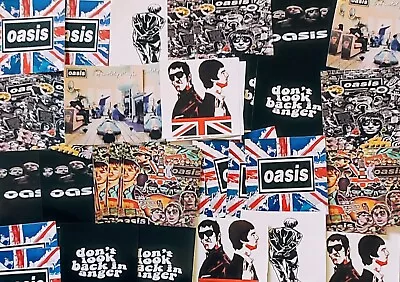40 X Oasis Vinyl Stickers | 90's Rock & Roll | Noel & Liam | Manchester Music  • £12.99