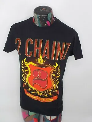 2 Chainz Mens Graphic Black T Shirt Size M Crew Neck 100% Cotton Short Sleeve  • $22.95
