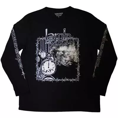 Lamb Of God 'Barbed Wire' Black Long Sleeve T Shirt - NEW • £21.99