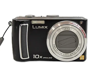 Panasonic LUMIX DMC-TZ5 Compact Digital Camera 9.1 MP Black - NO CHARGER • £30