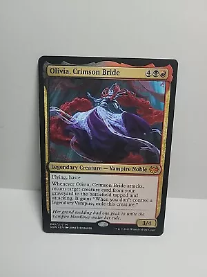 1x Olivia Crimson Bride Crimson Vow Mtg Card Legendary Creature Vampire 245 • $6.99