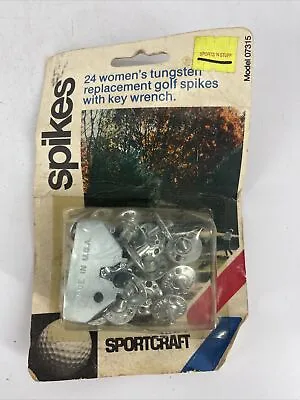 Vintage Sportcraft Spikes 24 PACK Women's Tungsten Replacement Golf Spikes • $10.52