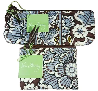 Lot Of 2 Brand NEW With Tags Vera Bradley Slate Blooms Coin Purse & Brush/pencil • $39.99