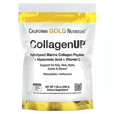 California Gold Peptides CollagenUP Marine Collagen + Hyaluronic Acid 206g • £18