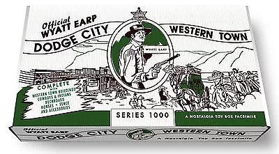       Marx Official Wyatt Earp Dodge City Western Town Play Set Box • $79.99