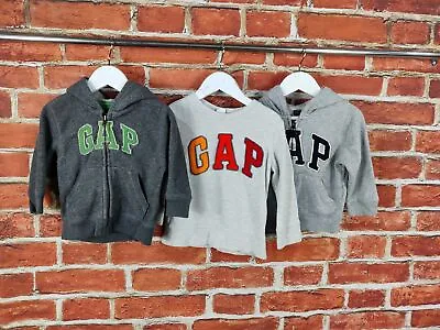 Boys Baby Bundle Age 18-24 Months 100% Gap Fleece Hoodie Jumper Sweatshirt 92cm • £16.99