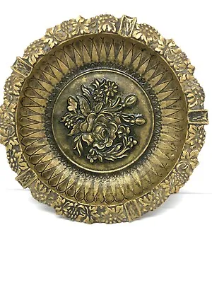 Vintage Mod Dep Flower Tray Italian Brass  Ashtray • $79.99