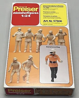 1/24 Preiser - 57806 - German Firefighters X 7 Figures • £9.99