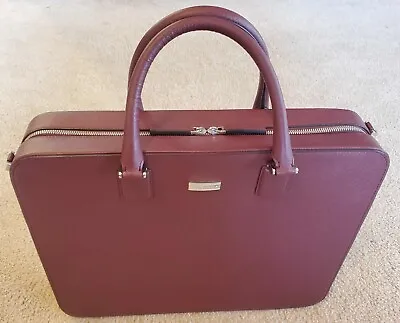 Montblanc Burgundy Travel Document Case Bag • $395