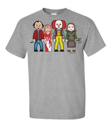 Kings Creations By VIPwees Mens ORGANIC Cotton T-Shirt Inspired By Horror Movie • £13.99