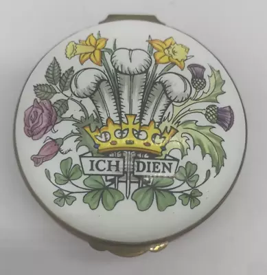 $59.99 • Buy Crummles & Co Enamels Trinket Pill Box The Royal Wedding Prince & Diana England