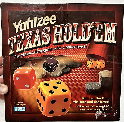 Yahtzee Texas Hold 'Em Dice Game Poker Card Player Parker Brothers COMPLETE • $8.50