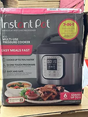 $51 • Buy Instant Pot Duo 6 Quarts 7-in-1 Slow Cooker/Pressure Cooker - Stainless Steel