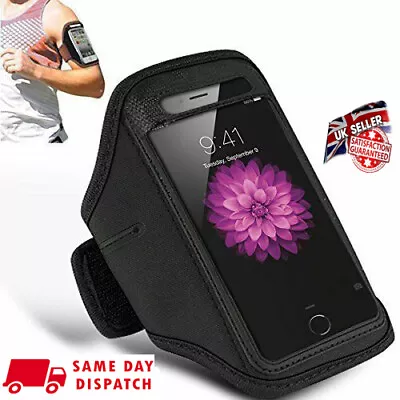 £34.22 • Buy Black Sports Running Jogging Gym Armband Case For Apple IPhone 8 Plus UK Seller