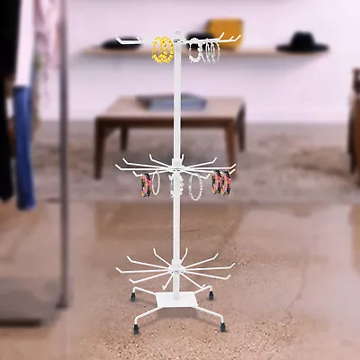 Metal Tabletop Jewelry Display Tree Stand Organizer Holder Rack 3 Tier Hanger US • $18.05